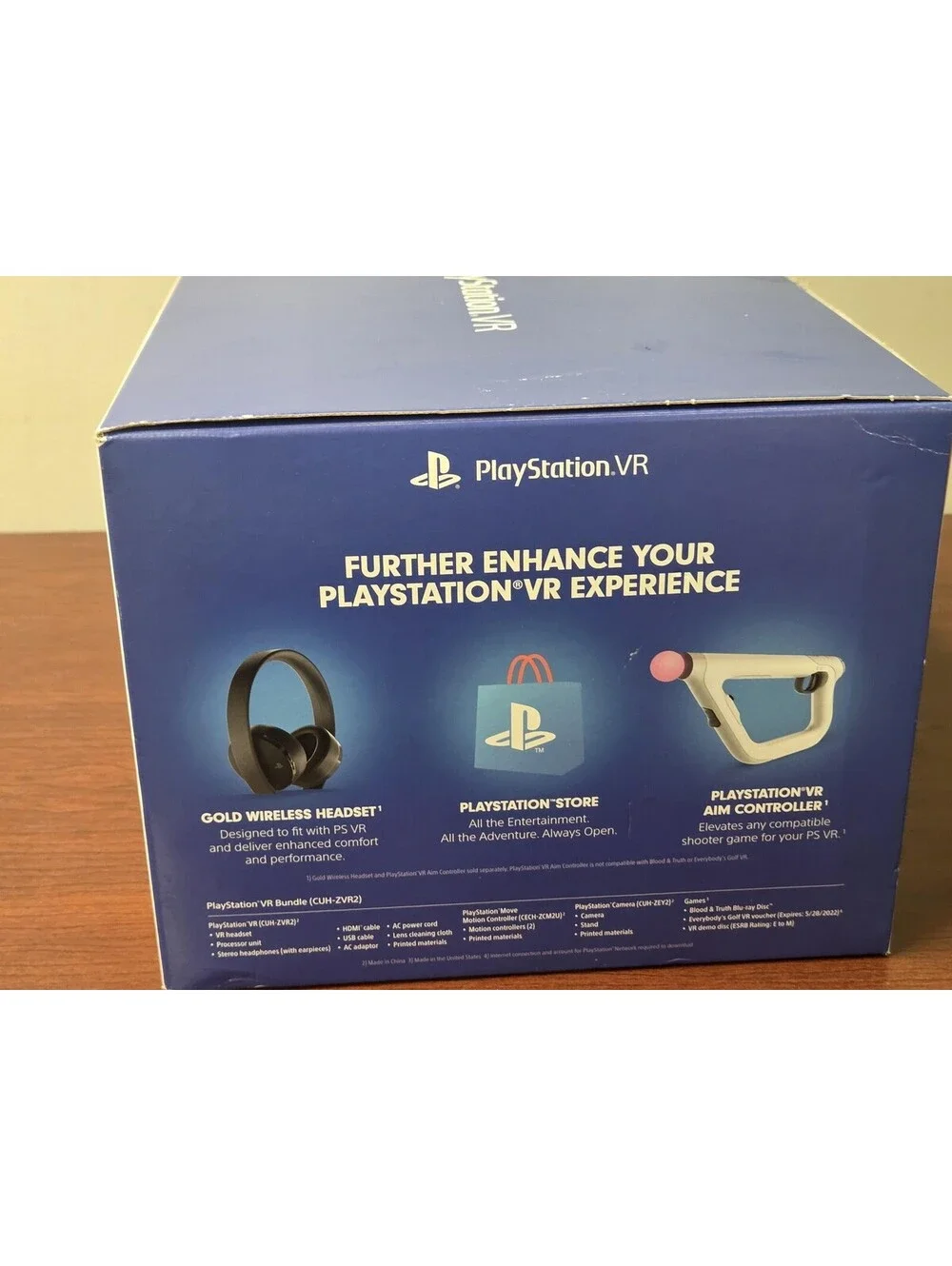 Sony PlayStation VR Bundle Blood & Truth Everybody's Golf VR PS4 White Headset